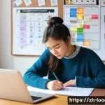 지방행정사 합격 비결 공개 - **Prompt 1: Strategic Study Planning and Flexibility**
    A bright and focused young woman, aged 20...