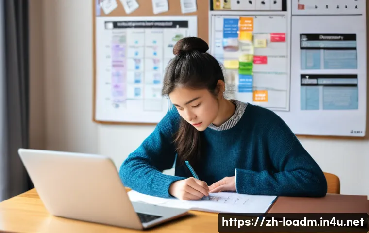 지방행정사 합격 비결 공개 - **Prompt 1: Strategic Study Planning and Flexibility**
    A bright and focused young woman, aged 20...